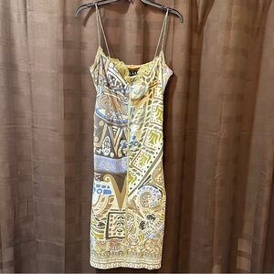 Nicole Miller Multicolor Long Sleeve Dress